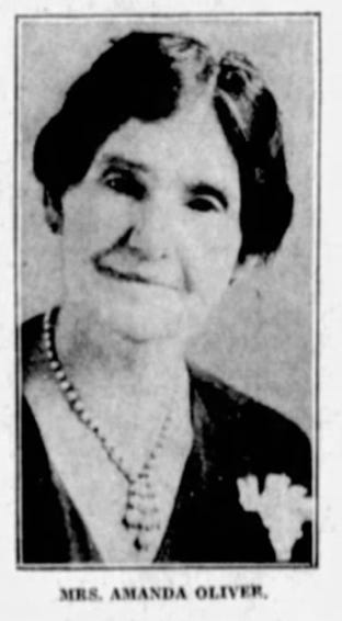 Daniel's wife, Amanda Oliver, in her later years.
